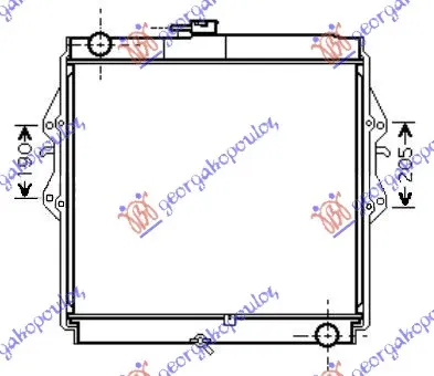 HLADNJAK MOTORA 3.0 T.DIZEL (550x525x36) (KOYO)