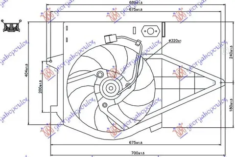 VENTILATOR KOMPLET (BENZIN) - AC