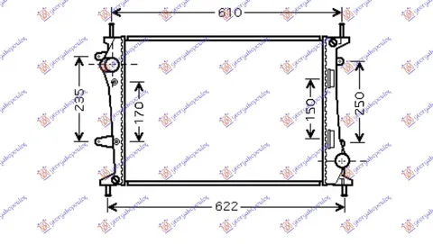 HLADNJAK MOTORA 1.9 JTD + AC (53x39.8x2.6)