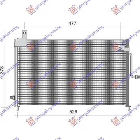 HLADNJAK KLIME 0.8 6V 1.0 8V (500x302x20)