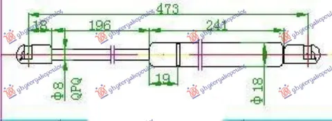 AMORTIZER GEPEK VRATA KARAVAN (474L-570N)