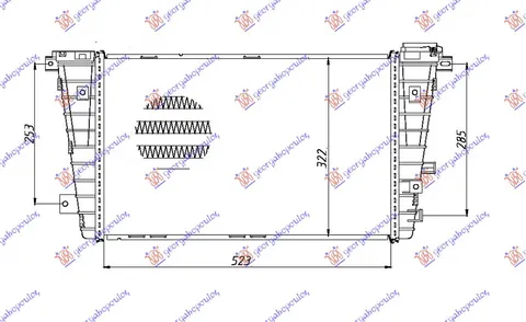 HLADNJAK INTERKULERA 1.3-1.9 CDTi (52x32x27)