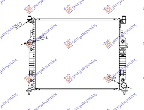 HLADNJAK MOTORA ZA SVE MODELE (MAN/AUTO) (+/-AC) (63.5x53)