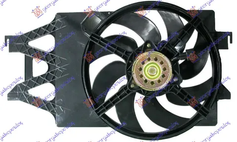 VENTILATOR HLADNJAKA KOMPLET (BENZIN/DIZEL) (-AC)