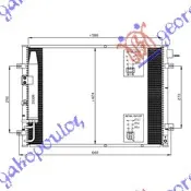 HLADNJAK KLIME 2.4/3.5i 16V 2.5CRDi (590x410)