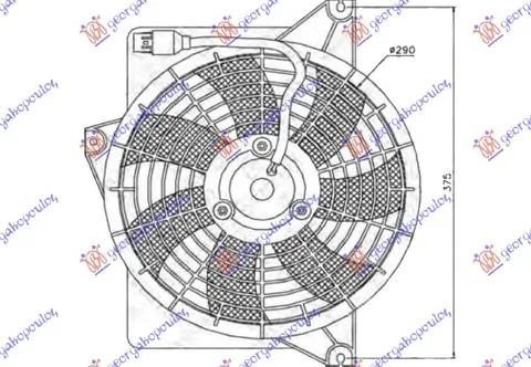 VENTILATOR KLIME KOMPLET (BENZIN/DIZEL)