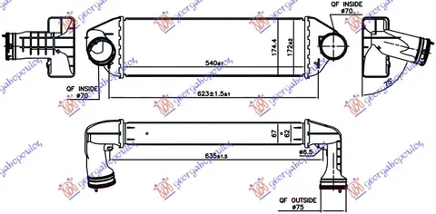 HLADNJAK INTERKULERA 3.0 sd-xDrive (540x172x67)