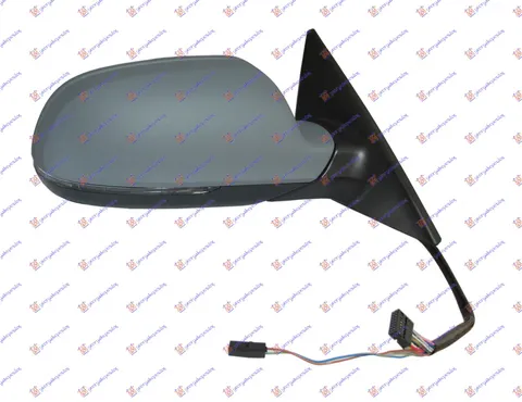 RETROVIZOR ELEKTRICNI SA GREJACEM PM (SPORTBACK) 2010- (LED MIGAVAC) (8 PIN) (A KVALITET) (KONVEKSNO STAKLO)