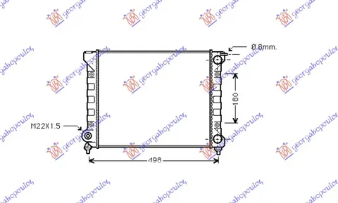 HLADNJAK MOTORA 1.6 BENZIN (430x320) (NISSENS)