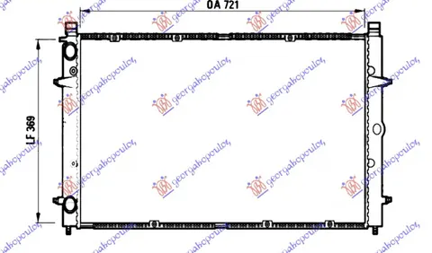 HLADNJAK MOTORA 1.8/2.0/2.5/2.8 BENZIN - 1.9/2.4 D/TD 2.5 TDI DIZEL (720x360x32) (NRF)