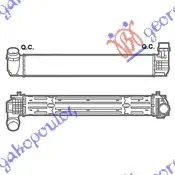 HLADNJAK INTERKULERA 2.0 DCi (655x105x100)