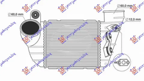 HLADNJAK INTERKULERA 1.8T BENZIN (183x161)