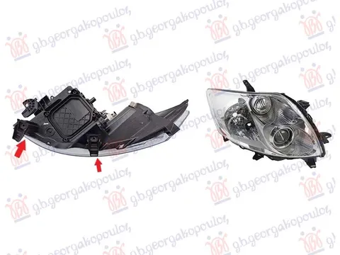 FAR ELEKTRICNI HROM (VALEO TIP) (BEZ MOTORA) (TYC)