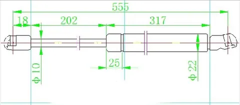 AMORTIZER GEPEK VRATA (555L-585N)