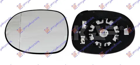 STAKLO RETROVIZORA SA GREJACEM (ASFERICNO)