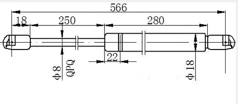 AMORTIZER GEPEK VRATA (565L-360N)