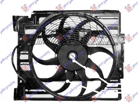 VENTILATOR KOMPLET (BENZIN) (400mm) (4 PIN)