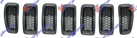 PVC MASKA CRNA KOMPLET (SIVI OKVIR) (SET 7 DELOVA)