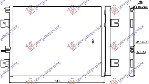 HLADNJAK KLIME 1.4/1.6 BENZ - 1.5 DCi (510x40)
