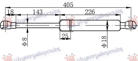 AMORTIZER GEPEK VRATA (405L-420N)