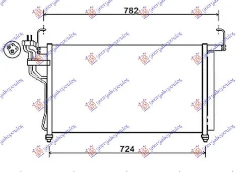 HLADNJAK KLIME 2.5 CRDi (675x395x16)