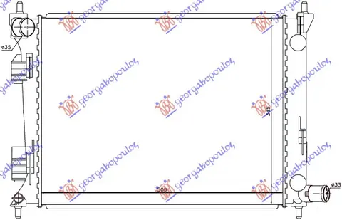 HLADNJAK MOTORA BENZIN (500x385x12) (NRF)