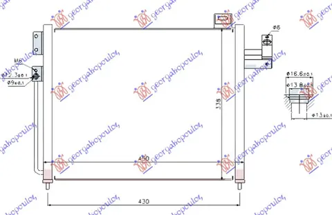 HLADNJAK KLIME 2.0 TD DIZEL (450x340x16)