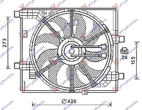 VENTILATOR KOMPLET (1.6 DIG-TURBO)
