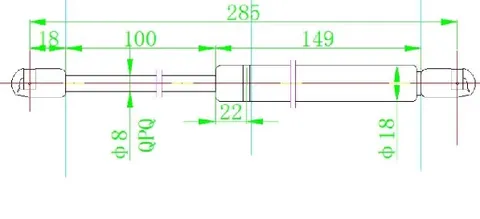 AMORTIZER GEPEK VRATA 93-97 (285L-580N)