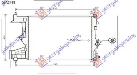 HLADNJAK MOTORA 1.4/1.6 TURBO BENZIN (MAN) (58x39.5) (KOYO)