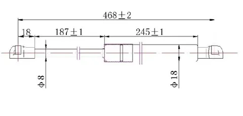 AMORTIZER GEPEK VRATA (467L-435N) (MARELLI)