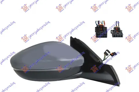 RETROVIZOR ELEK. SA GREJ. PM (EL-SKLOPIV) (MIGAVAC LED) (SVETLO) (SENZOR) (10OTV/10PIN + 4OTV/2 PIN) (A KVALITET)