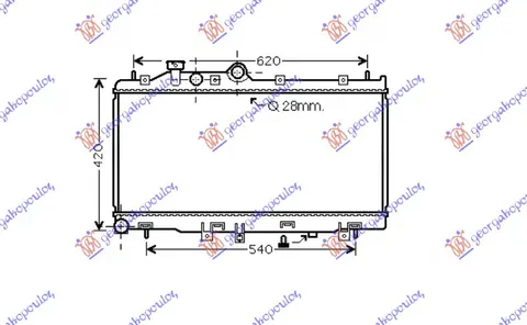 HLADNJAK MOTORA 2.0 T.D (34x68.5x25) (NRF)
