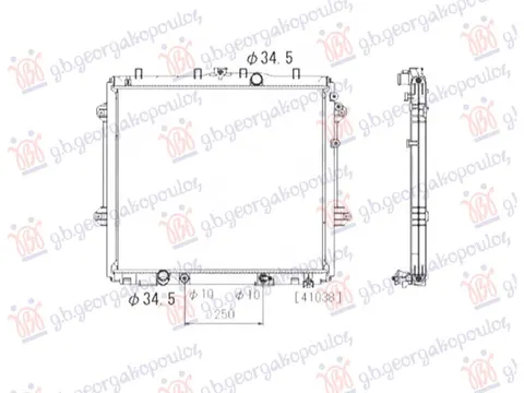 HLADNJAK MOTORA 4.0i V6 BENZIN (AUTO) (570x650x26) (VALEO)