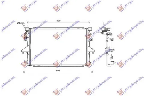 HLADNJAK MOTORA 2.0 TD MAN/AUTO (71x47) (VALEO)