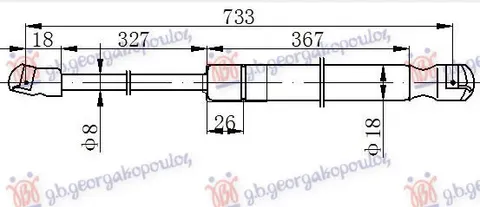 AMORTIZER HAUBE (734L-320N)