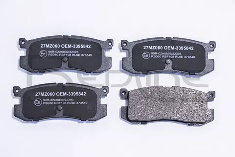 27MZ060-Pločice kočione zadnje  Ford Probe 2.2-2.2 GT-3.0 V6-Mazda 626 1.6-1.8-2.0-2.0 D-2.2-zamenski rezervni deo
