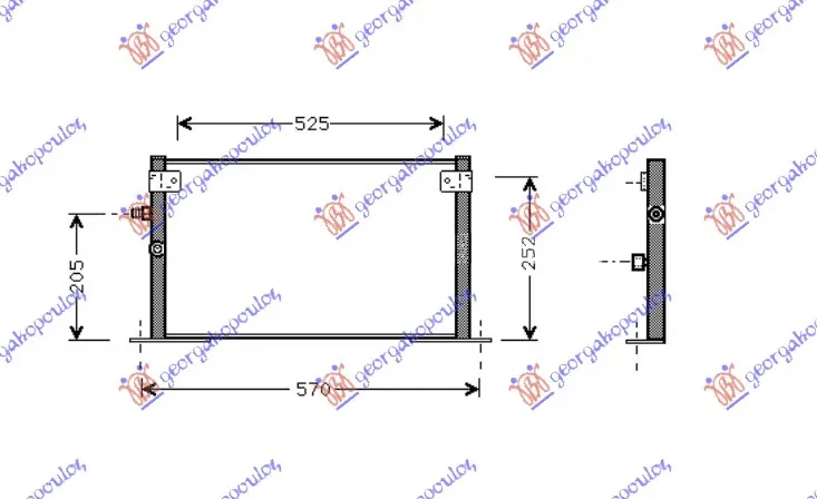 HLADNJAK KLIME 2.0/2.4cc DIZEL (520x300)