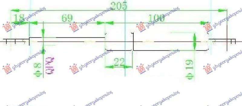 AMORTIZER SEDISTA (205L-700N)