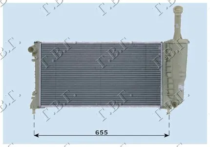 HLADNJAK MOTORA 1.4CC 16V (+/-AC) (58x30.8) (SA PRELIVNOM CEVI)