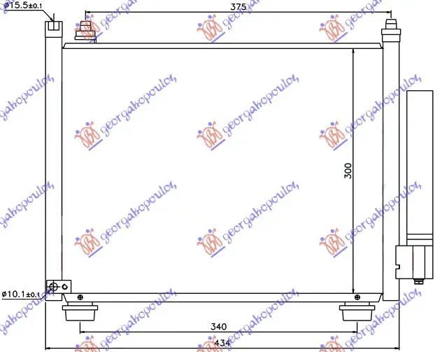 HLADNJAK KLIME 1.3 DDiS (385x308x20) 2003-