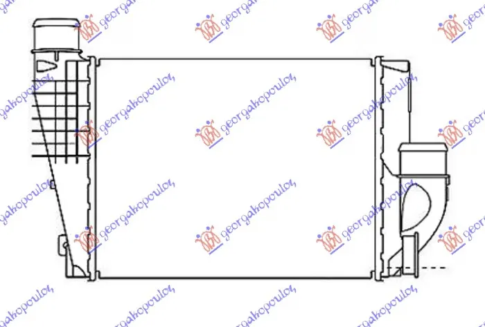 HLADNJAK INTERKULERA 1.6-2.0 HDI-BlueHDI DIZEL (300x250x50)