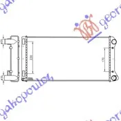 HLADNJAK MOTORA 1.8i BENZIN - 1.9 DIZEL (580x306) (NRF)
