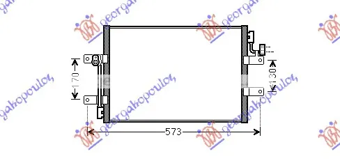 HLADNJAK KLIME 1.3 JTD (450x350x16) 2003-