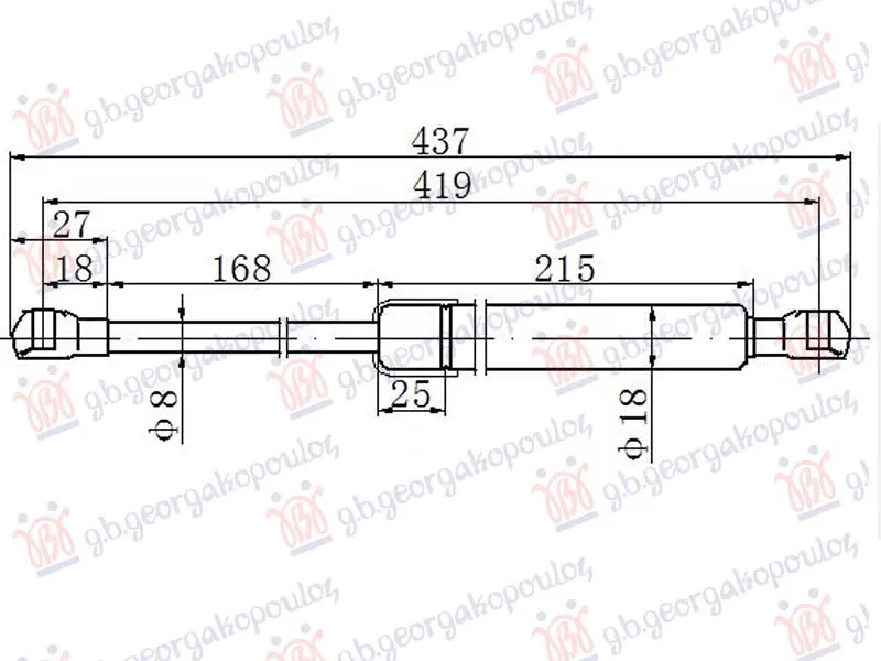 AMORTIZER HAUBE (419L-290N)