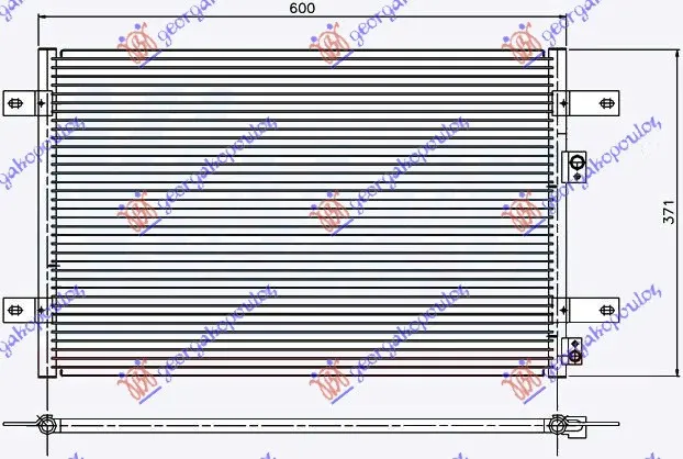 HLADNJAK KLIME BENZIN/DIZEL (545x368x20) 96-2000