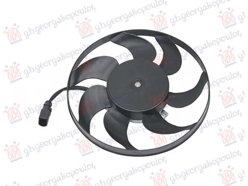 VENTILATOR BENZIN/DIZEL (MOTOR+ELISA) (295mm) (2 PIN)