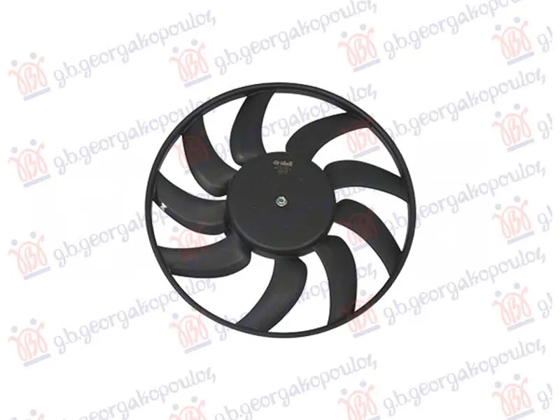 VENTILATOR BENZIN/DIZEL (MOTOR+ELISA) (LEVO) (380mm) (2 PIN)