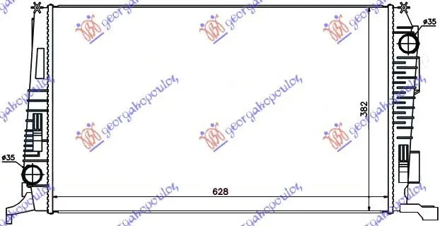 HLADNJAK MOTORA 1.5 DCI (62.8x39) (NISSENS)