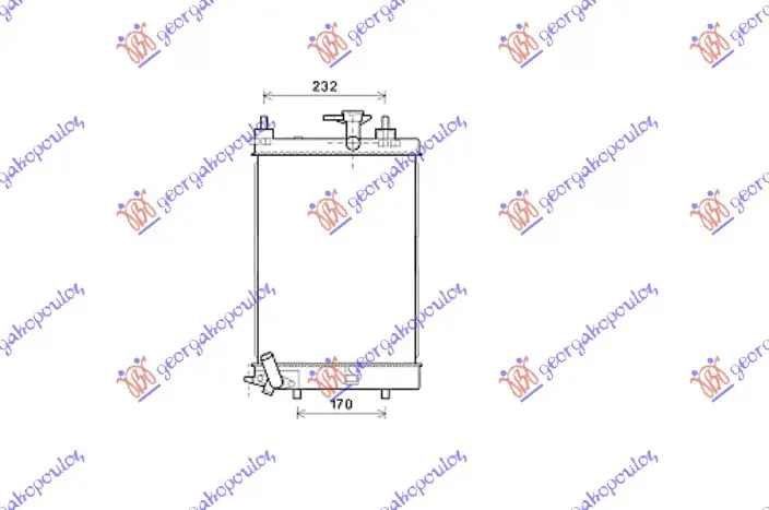 HLADNJAK MOTORA 1.0 BENZIN (MAN) (400x300x16)